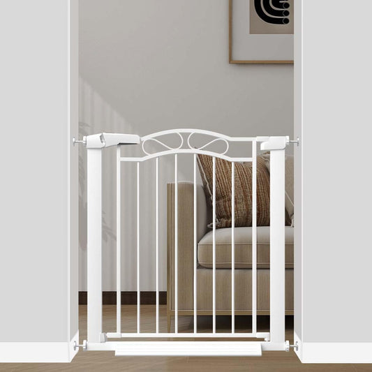 Fairy Baby 68.1"-70.8" Extra Wide Press Mounted Baby Gate Indoor for Kids Or Pets Walk Thru No Drill Long Dog Gates for The House Doorway Child Safety Gate