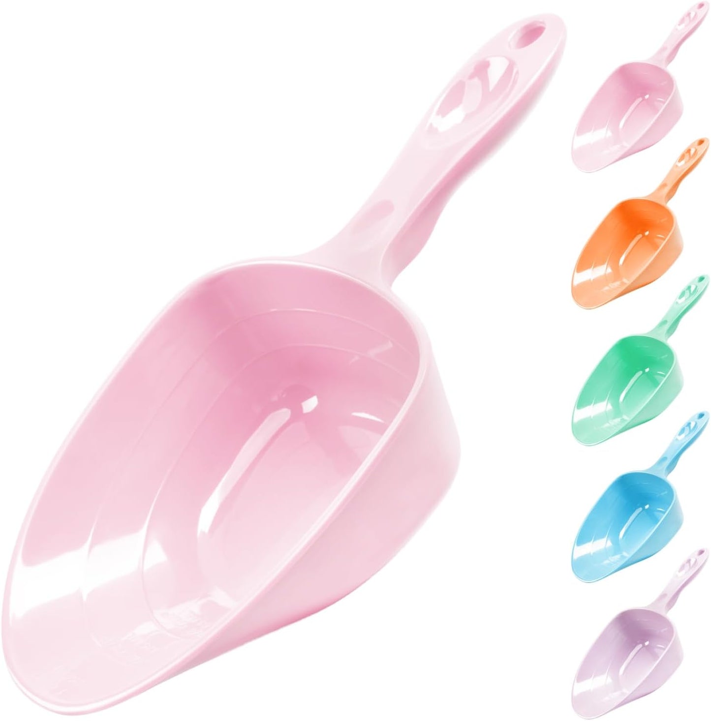1-Cup Melamine Pet Food Scoop — Precise Feeding & Weight-Management Measuring Scoop for Dogs & Cats, BPA-Free, Durable, Dishwasher-Safe (Baby Blue)
