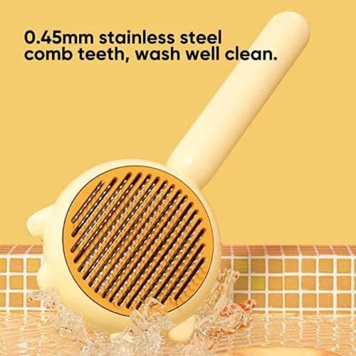 Cat Brush - Pet Hair Cleaner Brush (Green+Yellow)