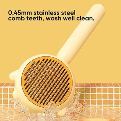 Cat Brush - Pet Hair Cleaner Brush (Green+Yellow)