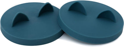 OHMO 2 Pack Dog Food Can Lids, (3, 12, 14oz etc.) Universal Size BPA Free Silicone Covers for Cat and Pet Food, Light Green