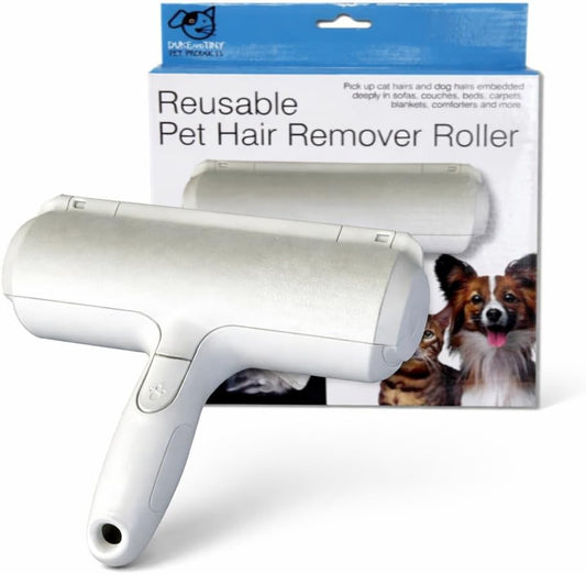 Reusable Pet Hair Remover Roller for Dogs and Cats – Reusable Lint Brush for Furniture, Couch, Carpet and Clothes – Self-Cleaning Hair Removal Tool for Sofa, Bed and Car Seats - Eco Friendly
