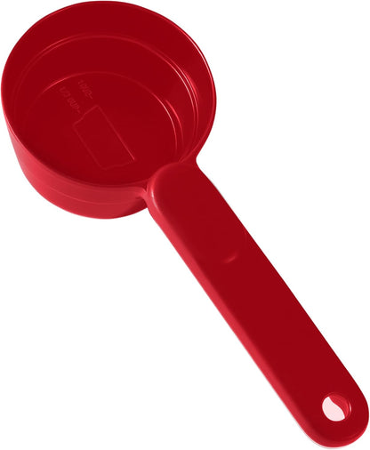 Joyinjojo Dog Food Scoop 1 Cup 1/2 Cup - Melamine Dog Food Measuring Cup, Pet Food Scoop for Dog Cat...Comfortable Long Handle for Easy to Scoop Food