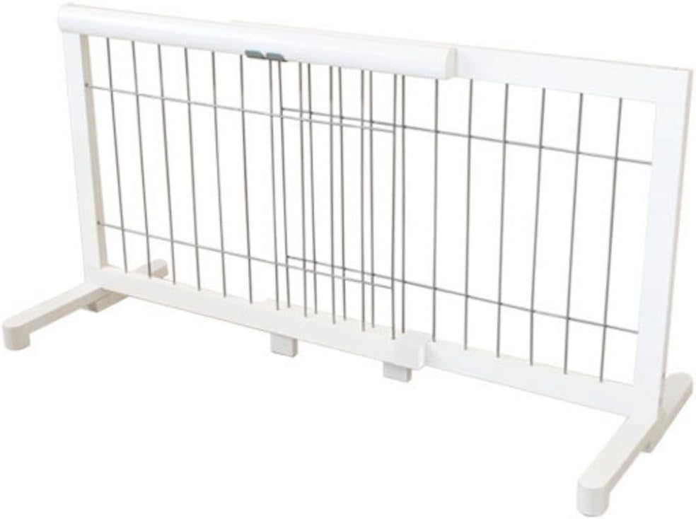 Iris Plaza Elastic Pet Gate Small White/Silver PG – 65