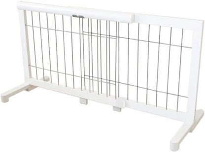 Iris Plaza Elastic Pet Gate Small White/Silver PG – 65