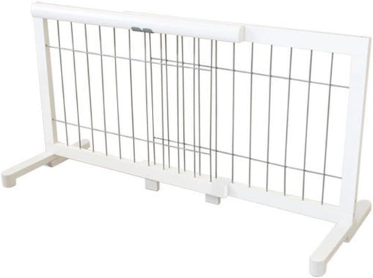 Iris Plaza Elastic Pet Gate Small White/Silver PG – 65