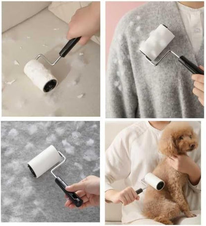Lint Roller Extra Sticky PET Lint Roller - Cat Hair Remover & Dog Fur Remover，Lint Roller for Pet Hair - Sticky Rolls (1 Roller+1 Refills)
