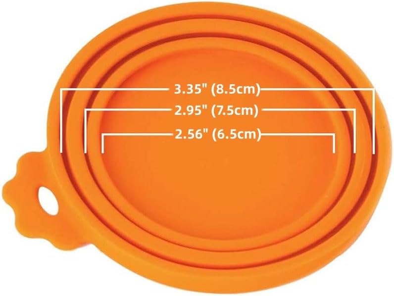 2 Packs Dog Food Can Lids, Inner rings 2.6”/3”/3.4” Fits 3-15oz Standard Cans/Tins, Multi-Size cat food can lid, Silicone Can Covers for dog food cans, BPA Free, Reusable(Green/Cyan+1 spoon)