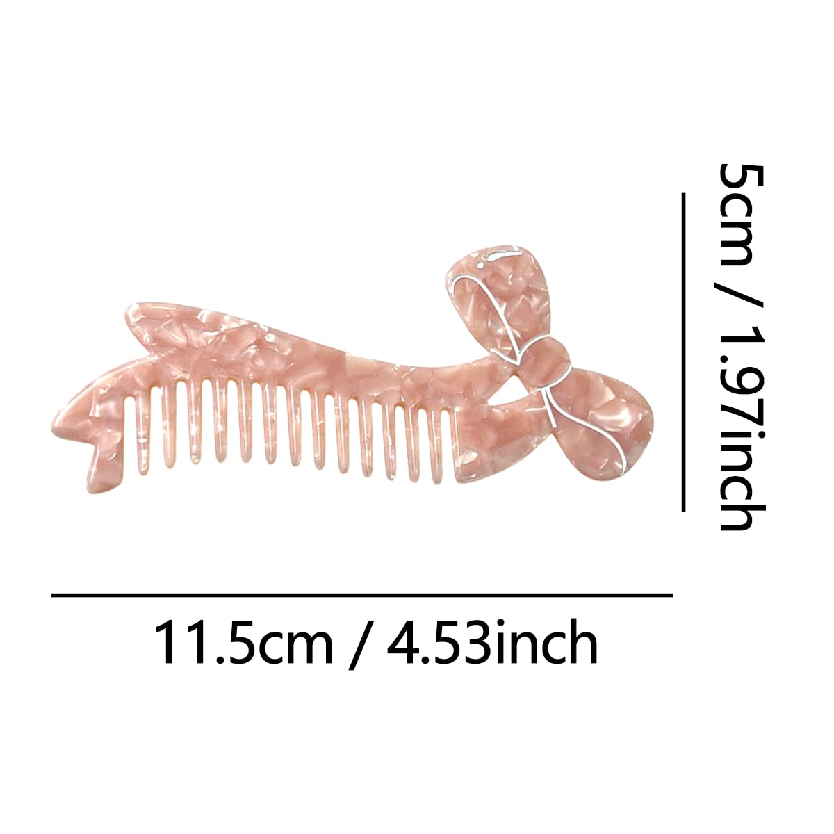 Cute Cap Dog Combs,Acetate Hair Comb for Women,Puppy Shaped Wide Tooth Comb for Curly & Thick Hair