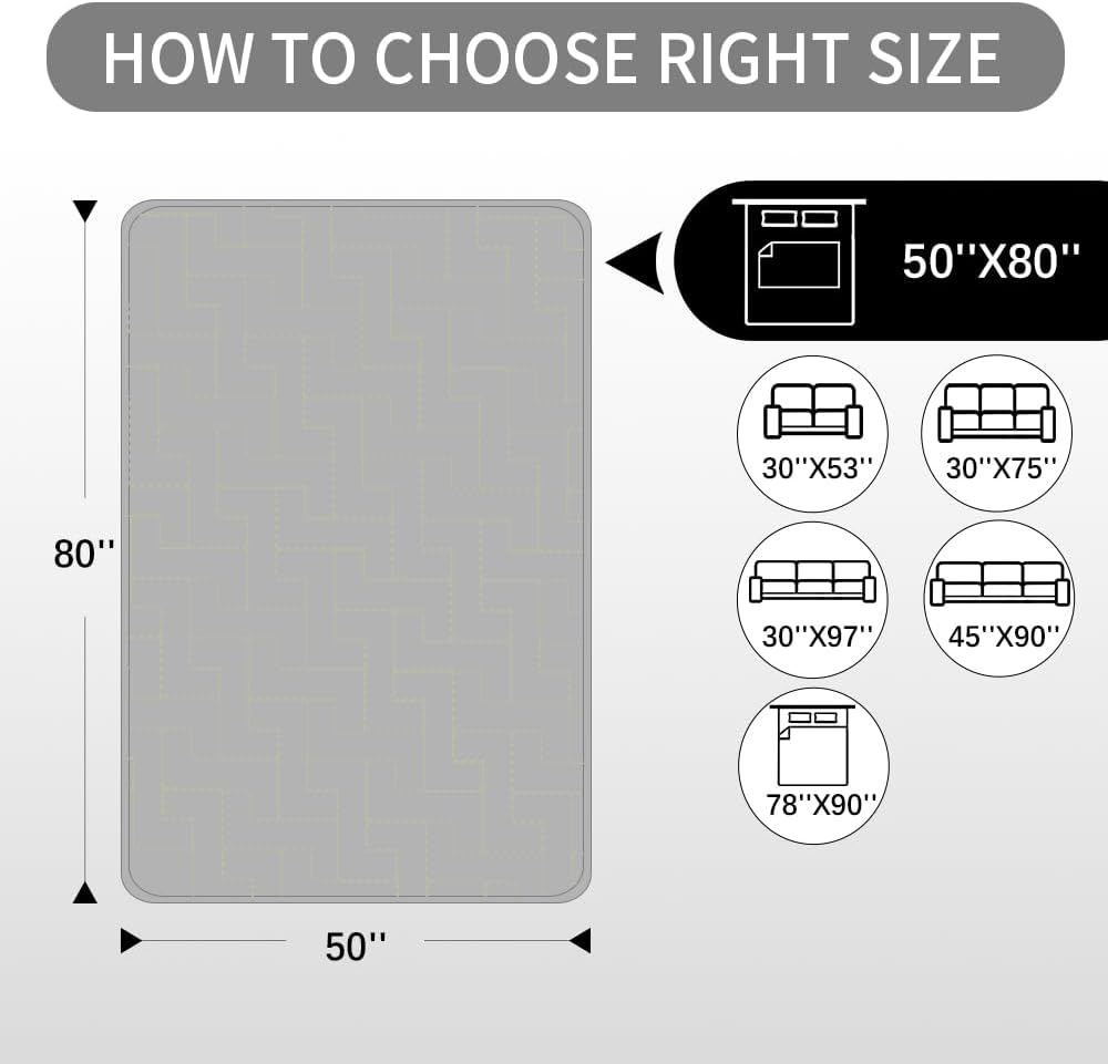 fuguitex Waterproof Dog Bed Cover Couch Cover, Anti-Slip Cat Mat Pet Pad Blanket for Sofa Chair Recliner Furniture Protrctor