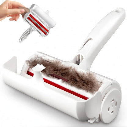 Pet Hair Remover Roller - Reusable Lint Roller for Dog and Cat Hair - Professional Fur Remover Tool for Furniture, Couch, Carpet, Bed - Heavy Duty Animal Hair Cleaner