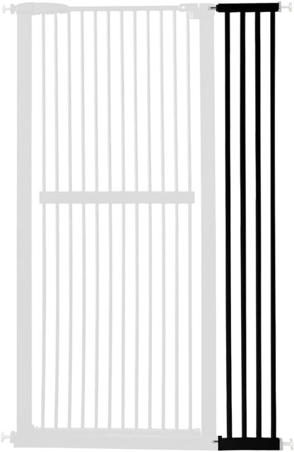 Lumizone Extra Tall Cat Gate 61.02" High Pressure Mounted Extra Wide 30.12"-34.05" (17Sizes) 1.37" Gap No Drilling Auto-Close Tall Pet Gate for Dogs (Black, 30.12"-34.05" W)