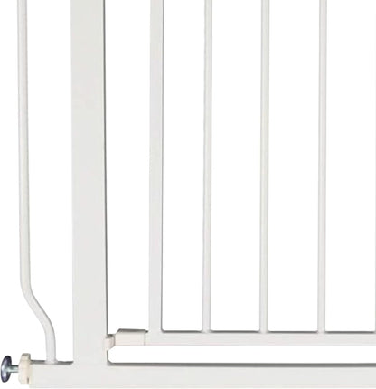 BalanceFrom 29.1-38.5" Easy Walk-Thru Baby and Pet Safety Gate with Hold-Open and Auto-Close – Adjustable Steel Barrier for Stairs, Doorways, and Hallways, No Drilling Installation