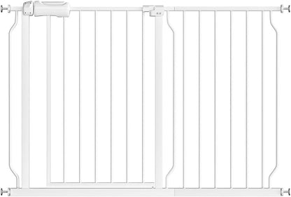 Fairy Baby Extra Wide Baby Gate for Dogs Pressure Monuted Safety Gate for Living Room, Fits 62 Inch to 67 Inch with No Drill Auto Close Dog Gate for Doorways, White