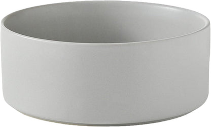 6'' Ceramic Raised Dog Bowl - 30Oz Dog Food & Water Bowl with Elevated Non-Slip Bamboo Stand, Dishwasher & Microwave Safe, Anti Vomiting Heavy Duty Pet Bowl for Small and Medium Dogs, White