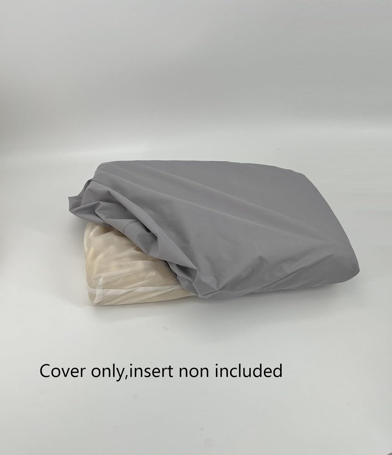 Grey Waterproof Dog Bed Slip Cover Dog Bed Liner Elastic 42 x 30 Inch
