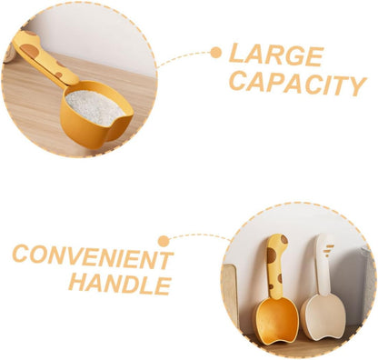 Luxshiny 2pcs Rice Scoop Sealing Clip Skimmer Spoon Dog Food Measuring Scoop for Kitchen