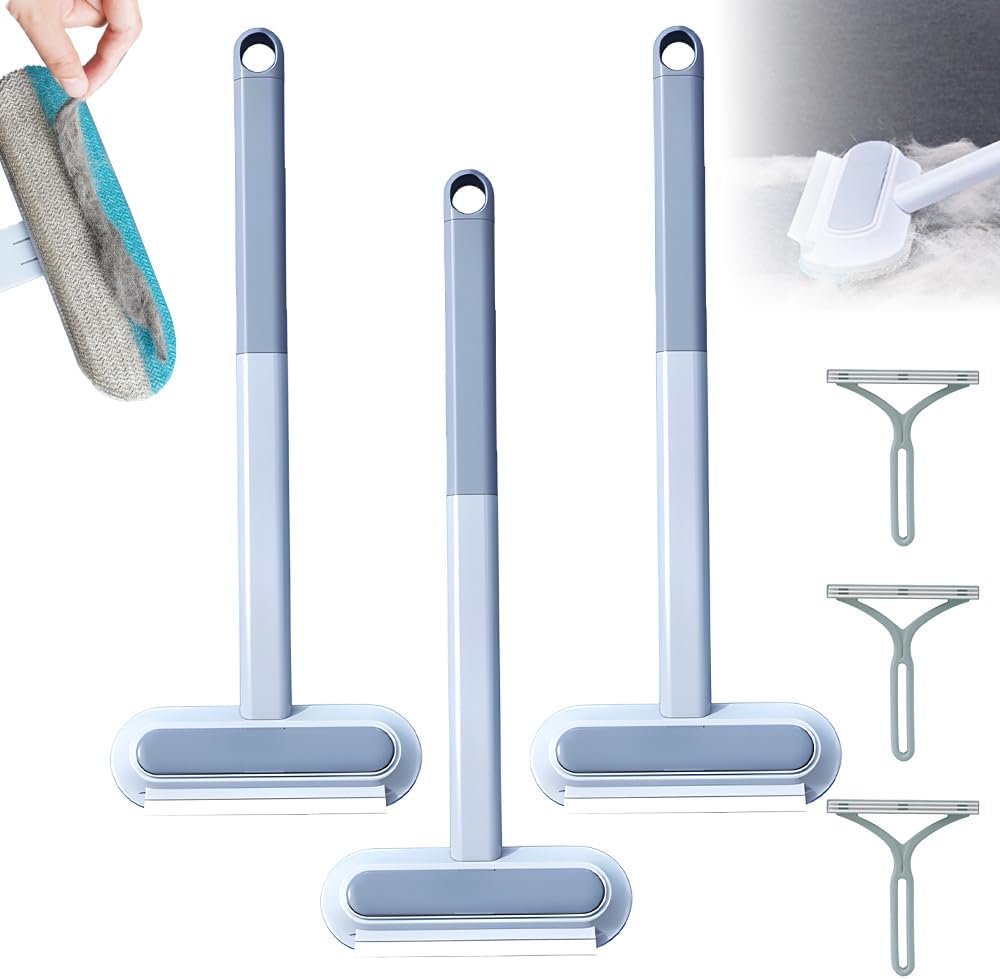 Moonboat Multifunctional Hair Removal Brush, Cleaner Pro Pet Hair, Cat Dog Hair Broom Lint Remover Scraper, Suitable for Carpet Rugs Bed Couch Curtains (A-1PC)