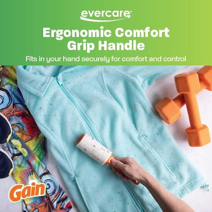 Evercare Gain Scented All-Purpose Lint Roller Brushes with 50 Sheets, Pack of 3 Manual Refillable Lint Rollers with Gain Scent (150 Sheets Total)
