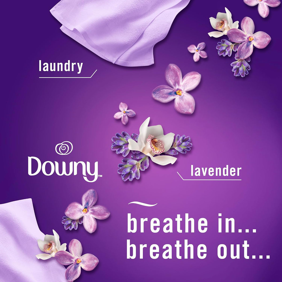 Fabric Spray & Carpet Heavy Duty Odor Fighter, Fabric Refresher, Multi-Use Deodorizer, Sneaker Balls Alternative, Couch & Linen Spray, Downy Calm & Rainforest Scents, 16.9oz, 2ct (1 of each)