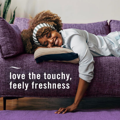 Fabric Spray & Carpet Heavy Duty Odor Fighter, Fabric Refresher, Multi-Use Deodorizer, Sneaker Balls Alternative, Couch & Linen Spray, Downy Calm & Rainforest Scents, 16.9oz, 2ct (1 of each)
