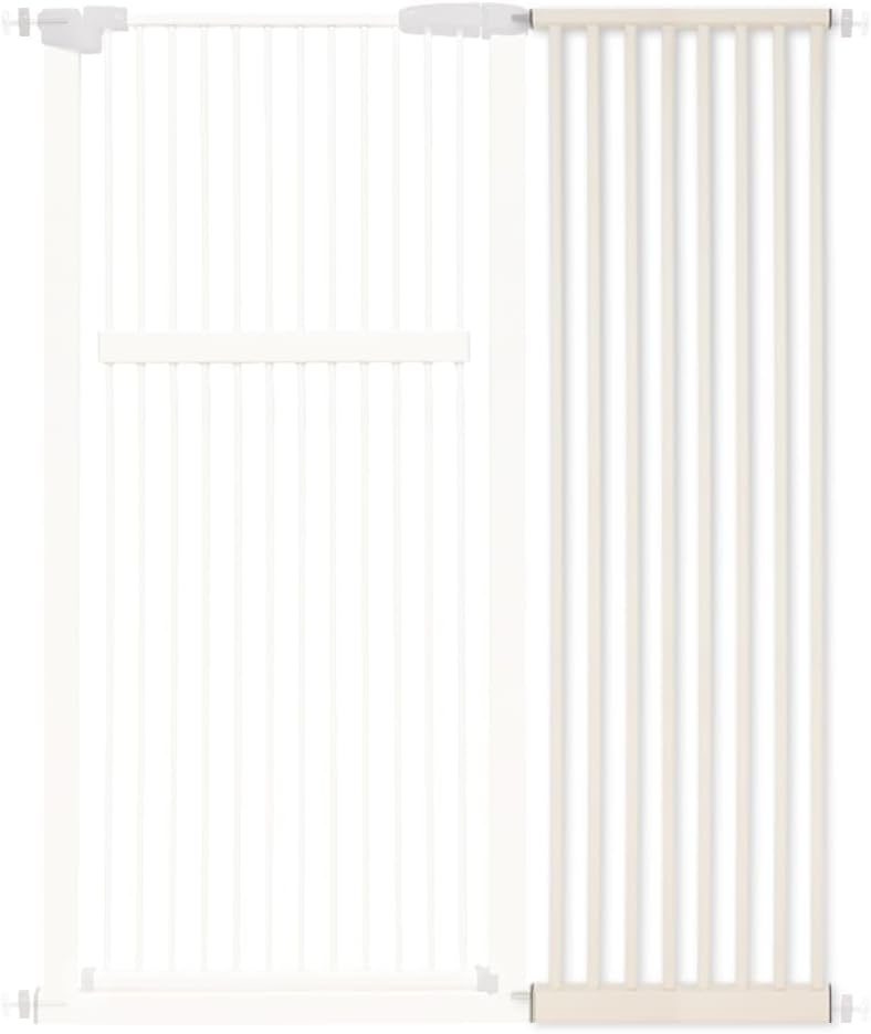 Lumizone Extra Tall Cat Gate 61.02" High Pressure Mounted Extra Wide 30.12"-34.05" (17Sizes) 1.37" Gap No Drilling Auto-Close Tall Pet Gate for Dogs (Black, 30.12"-34.05" W)