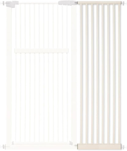 Lumizone Extra Tall Cat Gate 61.02" High Pressure Mounted Extra Wide 30.12"-34.05" (17Sizes) 1.37" Gap No Drilling Auto-Close Tall Pet Gate for Dogs (Black, 30.12"-34.05" W)