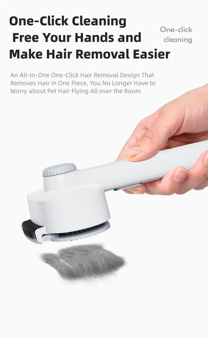 Pet Grooming Comb，Thinning & Detangling Brush with Cat-Claw Inspired Blades - Safe Dematting Tool for Long-Haired Cats/Dogs, Ergonomic Grip, Summer Cooling Solution
