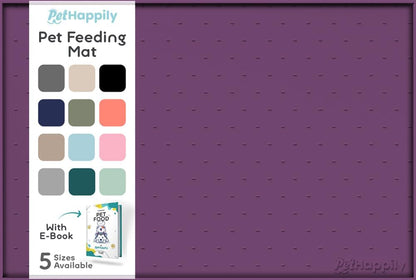 Dog Food Mat - Raised Edges Dogs Mat for Food and Water Prevent Spill, Waterproof Cat Food Mats Protect Floors, Easy Clean Dog Bowl Mats for Food and Water, Silicone Pet Feeding Placemats