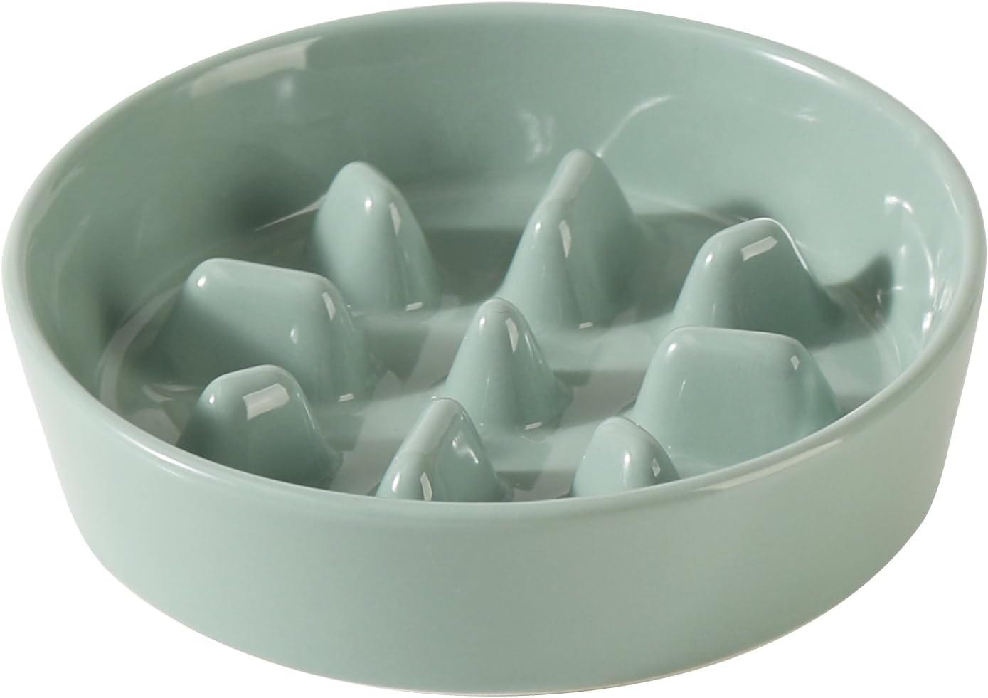 Havniva Ceramic Slow Feeder Dog Bowls, 1.6 Cups Dog Bowl Slow Feeding for Medium Breed, 8.2inch Puzzle Dog Food Bowl Slow Feeder Non-Slip Anti-Gulping and Anti-Choking Reduces Bloating