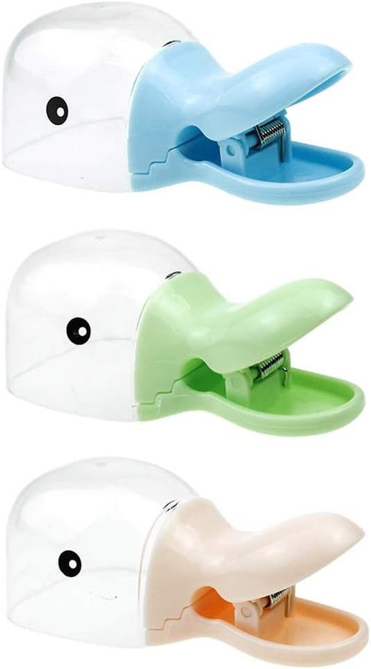 Newooh 2 in 1 Professional Pet Duckbill Shaped Feeding Shovel for Dog Cat Food - Food Package Seal Clip - Cute Duckbill Small Spoon
