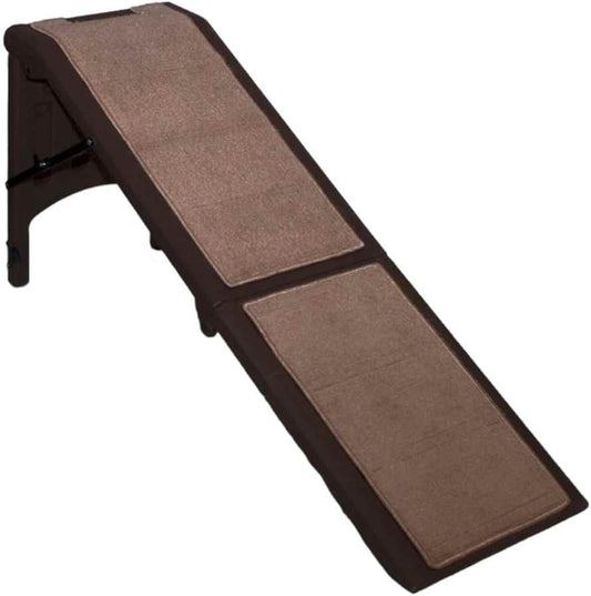 Pet Gear Free Standing Pet Ramp for Cats and Dogs, No Assembly Required, Easy Fold for Storage or Travel, Portable, Holds Up to 100lbs, Wheat