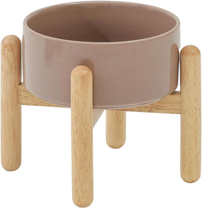 Havniva 8.3inch Ceramic Raised Dog Bowl with Stand, Elevated Dog Bowls for Large Breed Dog Food and Water Bowl Non-Slip Dog Dish Large Capacity Feeding Pet Water Bowl
