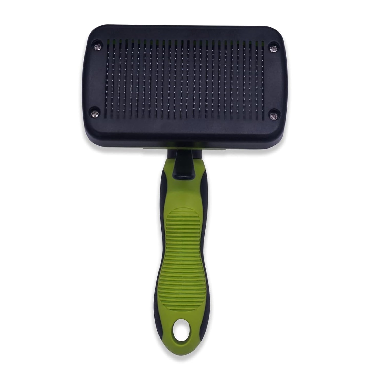 Dog brush Dog Grooming Kit 3PS： self-cleaning slicker brush dog Deshedding Tool&TPR Dog Bath Brush for dogs cats horse Home Travel (white)