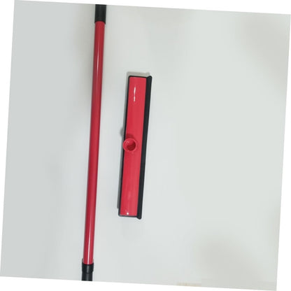 ORFOFE PET Hair Cleaning Broom Long Handle Rubber Floor Scraper for Dog Hair Removal Easy to Clean Dust Mop for Home and Windows