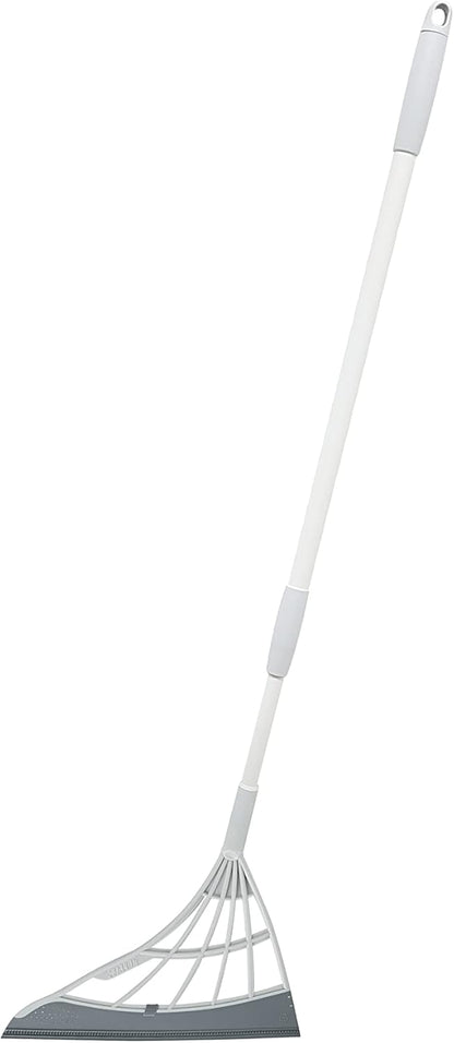 Original Broombi - All-Surface Silicone Broom, Squeegee, Pet Hair Remover - Smart Broom for Indoor Cleaning - Cleans Glass, Fine Dust, Hair, Liquids - for Smooth Floors, Rugs, Windows (Black)