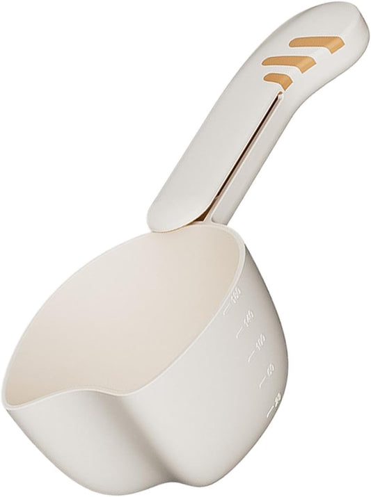 Pet Food Scoop - Pet Food Feeding Scoop - Dog Food Scoop - Rice Measuring Spoon With Bag Clip - Multifunctional Measuring Food Scoop For Pets Puppy Dogs Cats