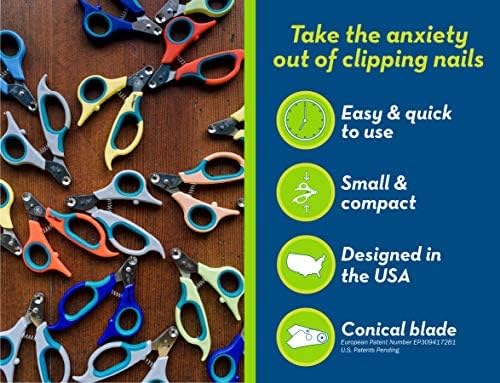 Zen Clipper Pet Nail Clipper for Cats – Cat Nail Clipper for Safer Grooming and Nail Care - Clean, Quiet, and Easy-to-Use Stainless Steel Cat Claw Trimmer - (1.5mm Hole)