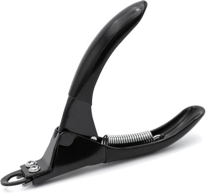 Jeffers Pet Nail Trimmer Large Hole Black – Guillotine Clippers for Dog, Cat, Puppy & Small Animal Grooming – Stainless Steel Blade, Non Slip Grip, Pet Grooming Tool for Home & Travel