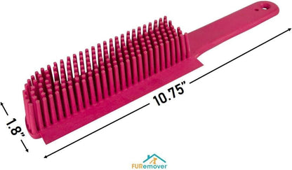 FURemover Pet Hair Removal Rubber Broom, 58" Telescopic Handle