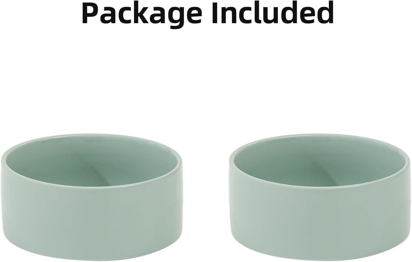 Havniva 8.3inch Ceramic Raised Dog Bowl with Stand, Elevated Dog Bowls for Large Breed Dog Food and Water Bowl Non-Slip Dog Dish Large Capacity Feeding Pet Water Bowl