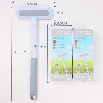 Multi Function Pet Hair Remover Broom Reusable Cat and Dog Hair Remove Brush with Handle for Carpets, Rugs, Couch, Tile Window Screens Easy Clean Tool
