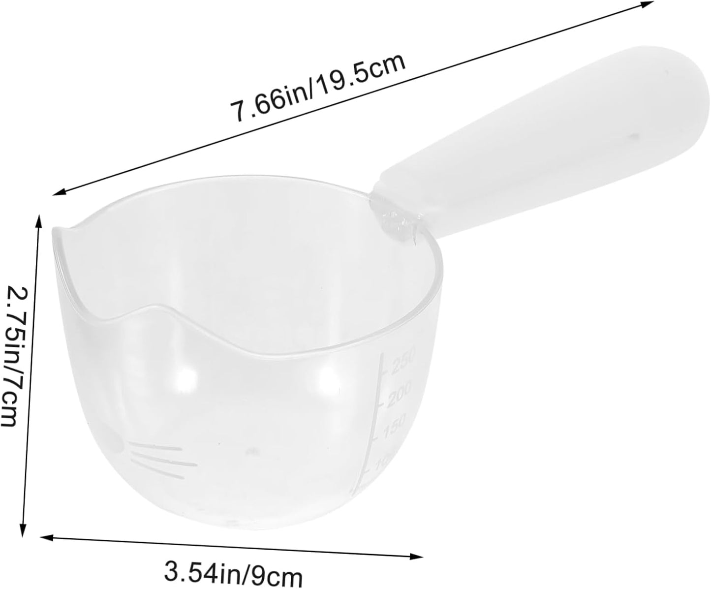 Yardwe Pet Feeding Spoon Portable Dog Food Scoop Clip Reusable Nonslip for Cats Dogs