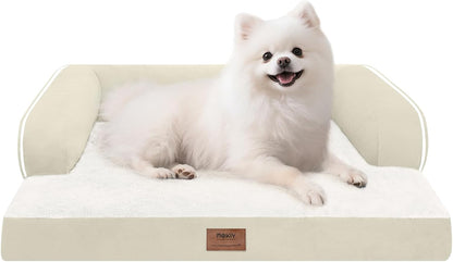 Large Dog Bed Orthopedic Washable - Beds Bolster - Medium XL XLarge Big Dogs - Memory Foam Couch Sofa - Waterproof with Removable Cover