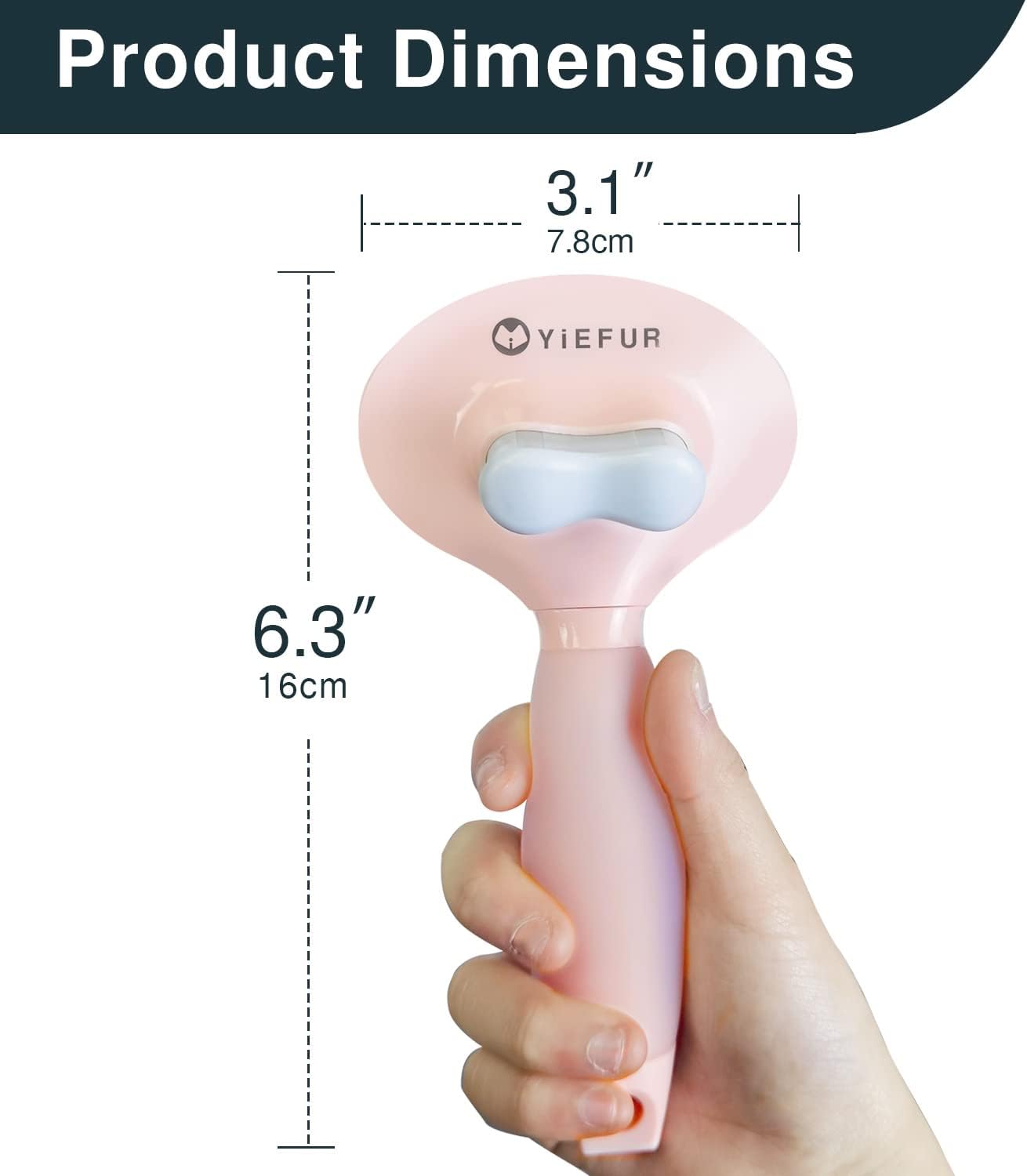 Cat Hair Brush,Cat Brush for Shedding,Soft Silicone Self Cleaning Brushes for Short and Long Haired Cats for Grooming and Shedding