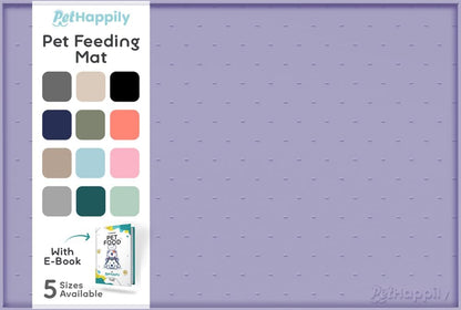 Dog Food Mat - Raised Edges Dogs Mat for Food and Water Prevent Spill, Waterproof Cat Food Mats Protect Floors, Easy Clean Dog Bowl Mats for Food and Water, Silicone Pet Feeding Placemats