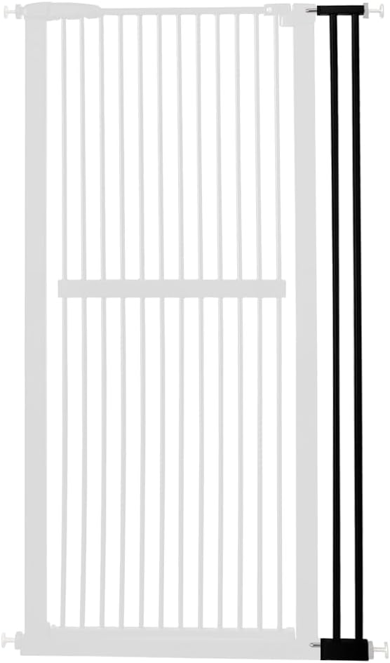 Lumizone Extra Tall Cat Gate 61.02" High Pressure Mounted Extra Wide 30.12"-34.05" (17Sizes) 1.37" Gap No Drilling Auto-Close Tall Pet Gate for Dogs (Black, 30.12"-34.05" W)