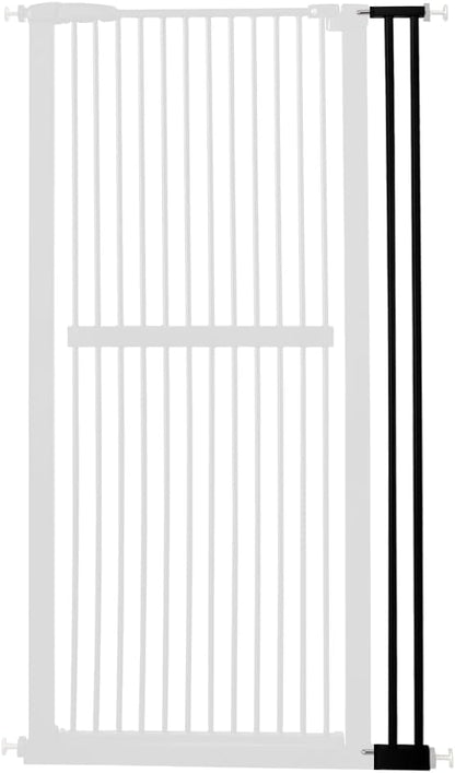 Lumizone Extra Tall Cat Gate 61.02" High Pressure Mounted Extra Wide 30.12"-34.05" (17Sizes) 1.37" Gap No Drilling Auto-Close Tall Pet Gate for Dogs (Black, 30.12"-34.05" W)