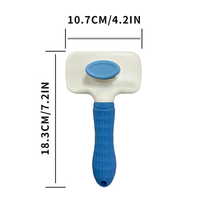 Pet Cleaning Deshedding Brush,Pet Hair Removal Brush for Shedding Massaging Grooming for Small Dogs,Cats,Rabbits(blue)