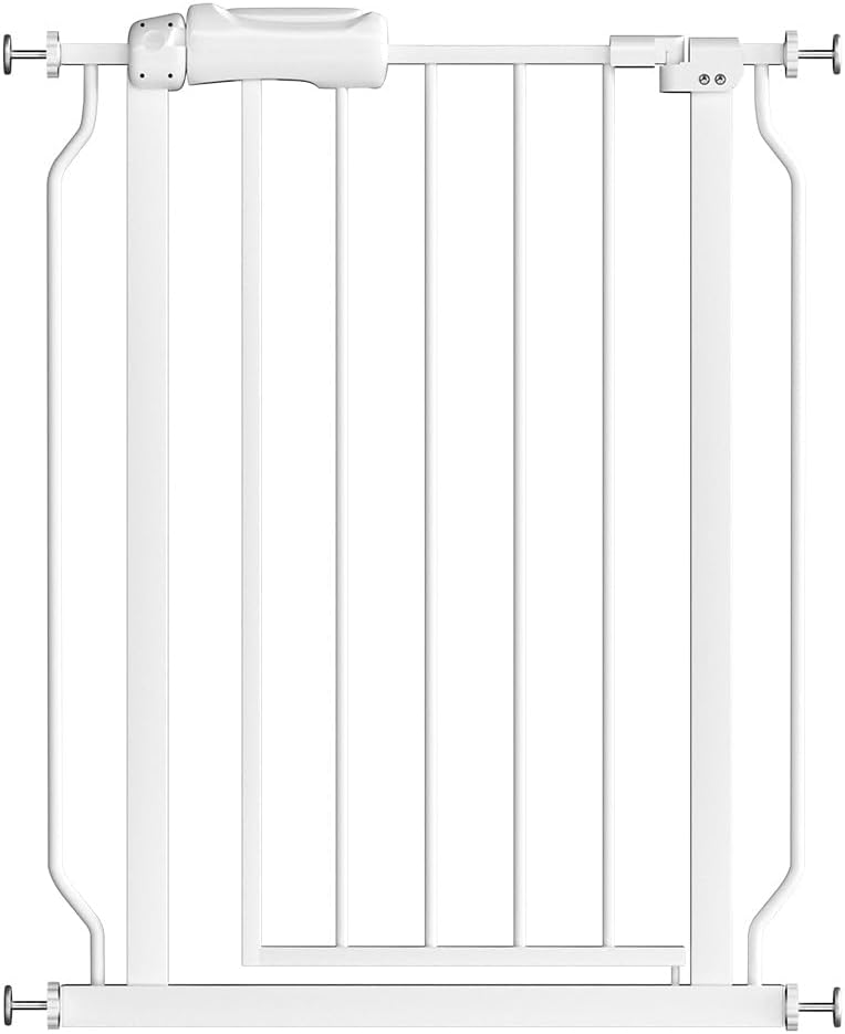 Fairy Baby Extra Wide Baby Gate for Dogs Pressure Monuted Safety Gate for Living Room, Fits 62 Inch to 67 Inch with No Drill Auto Close Dog Gate for Doorways, White